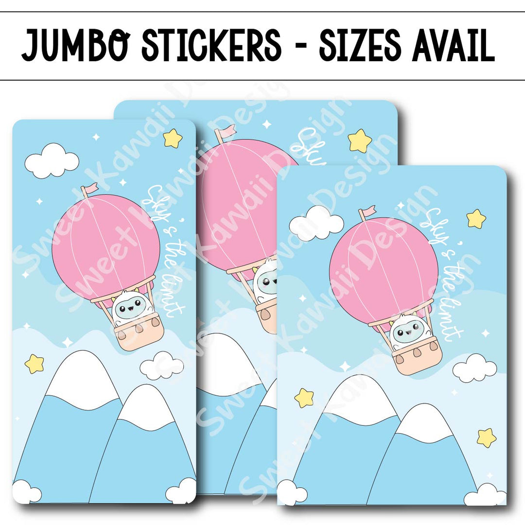Kawaii Jumbo Sticker - Sky's the Limit