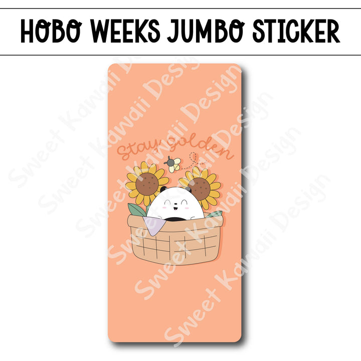 Kawaii Jumbo Sticker - Stay Golden