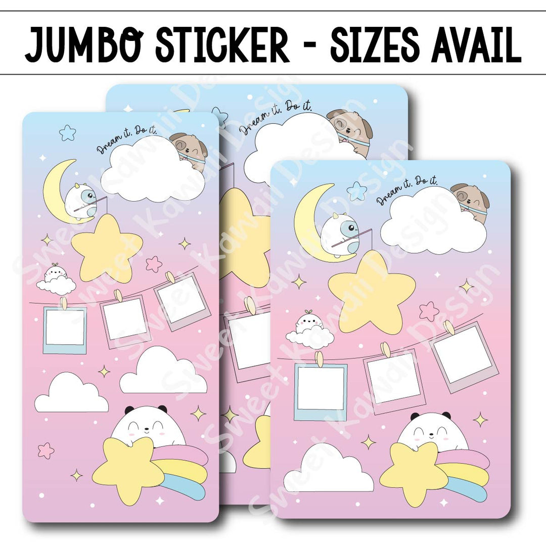 Kawaii Jumbo Sticker - Vision Board