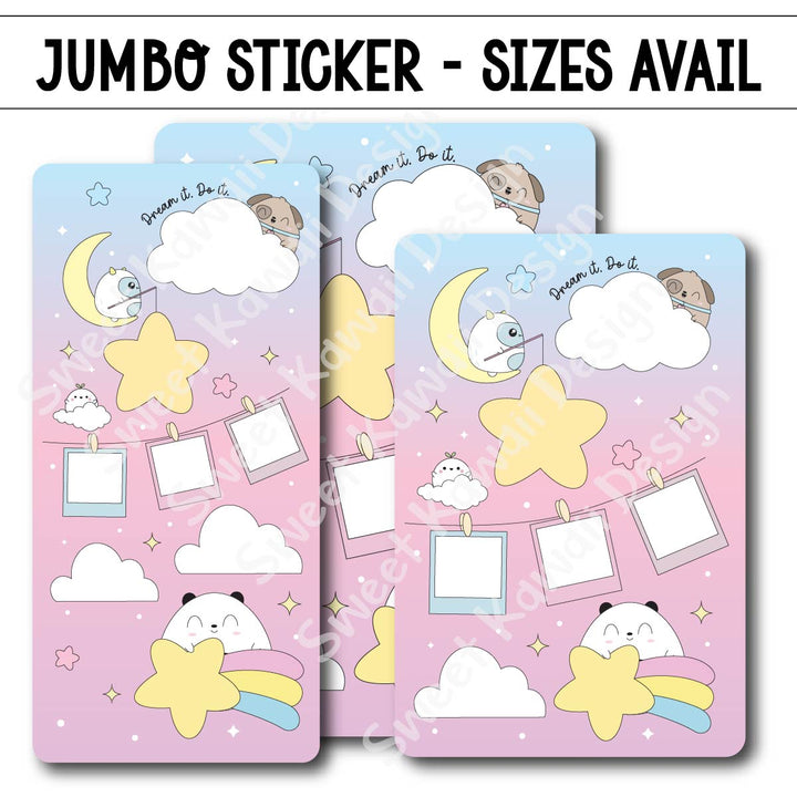 Kawaii Jumbo Sticker - Vision Board