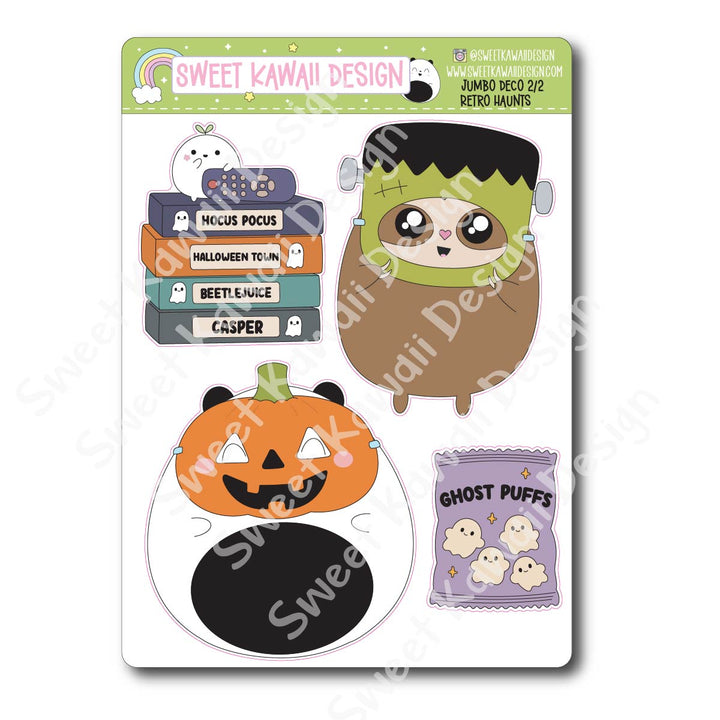 Kawaii Jumbo Deco Stickers - Retro Haunts
