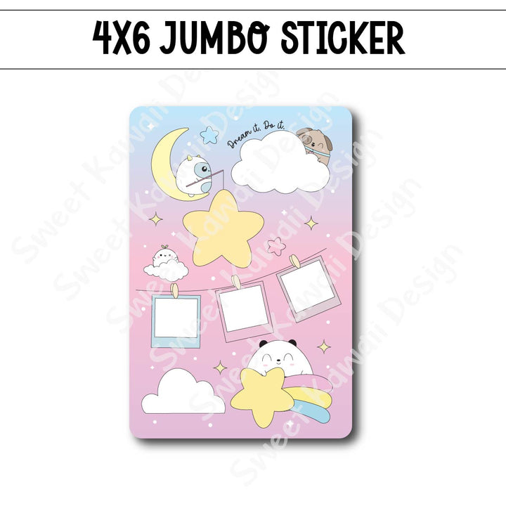 Kawaii Jumbo Sticker - Vision Board