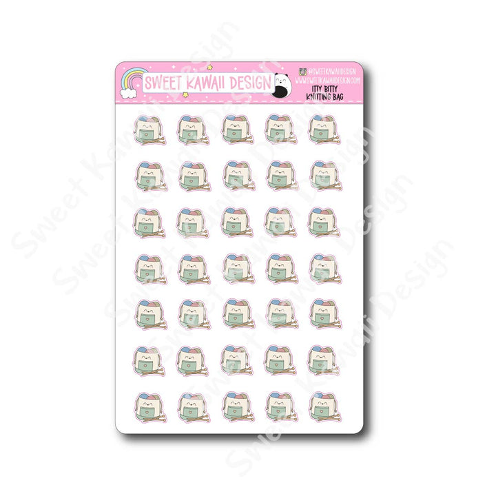 Kawaii Knitting Bag Stickers