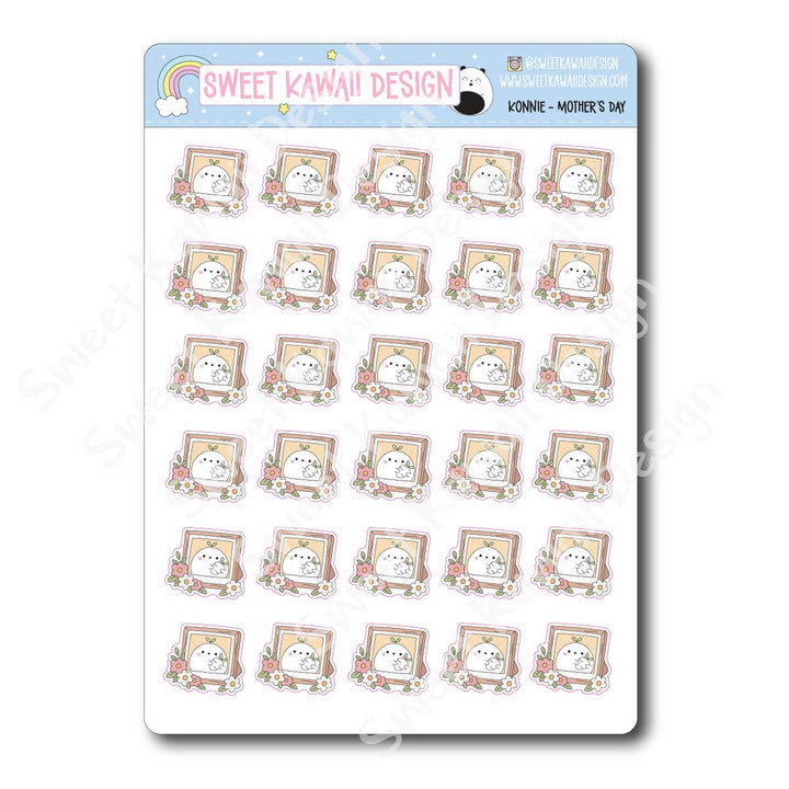 Kawaii Konnie Stickers - Mother's Day