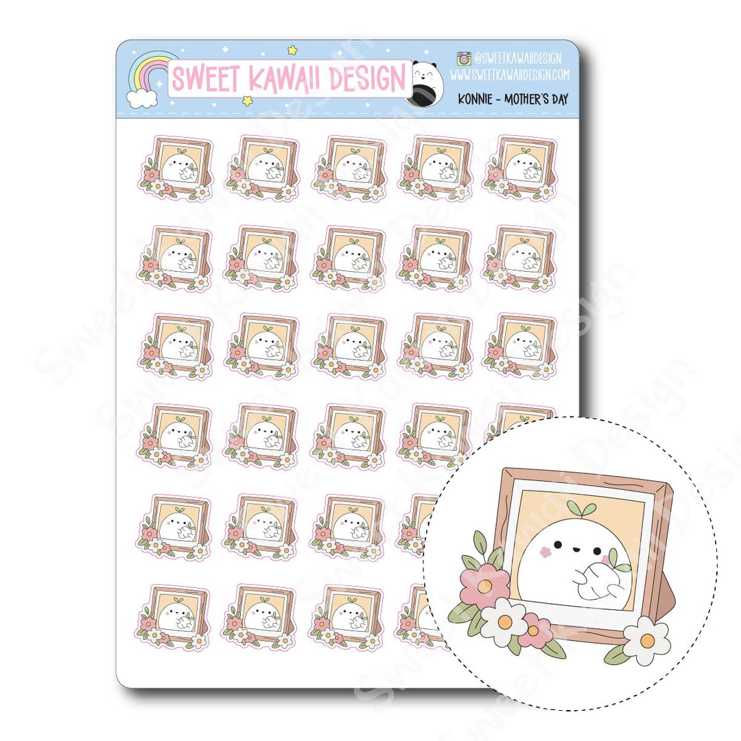 Kawaii Konnie Stickers - Mother's Day