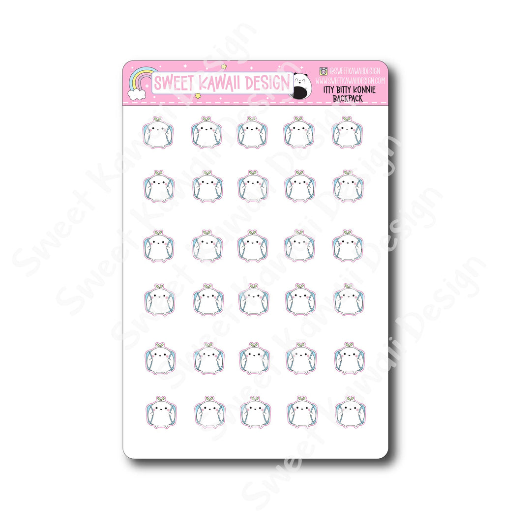 Kawaii Konnie Stickers - Backpack