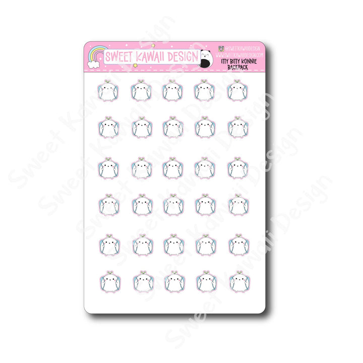 Kawaii Konnie Stickers - Backpack