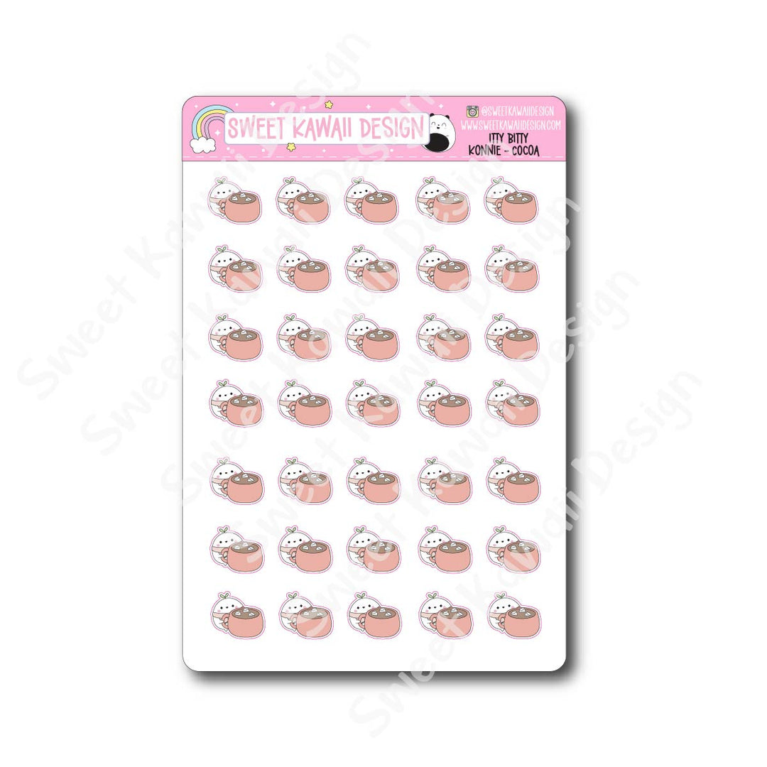 Kawaii Konnie Stickers - Cocoa