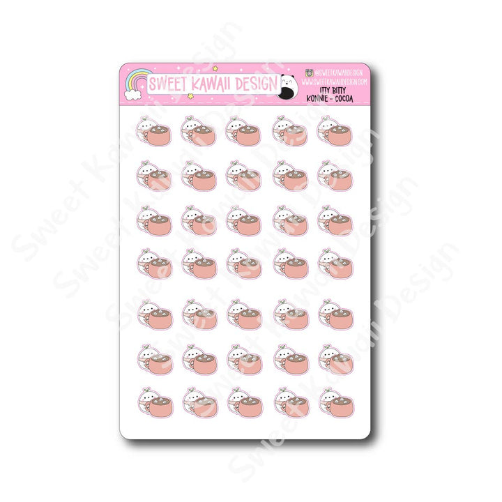 Kawaii Konnie Stickers - Cocoa