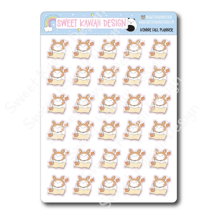 Kawaii Konnie Stickers - Fall Planner