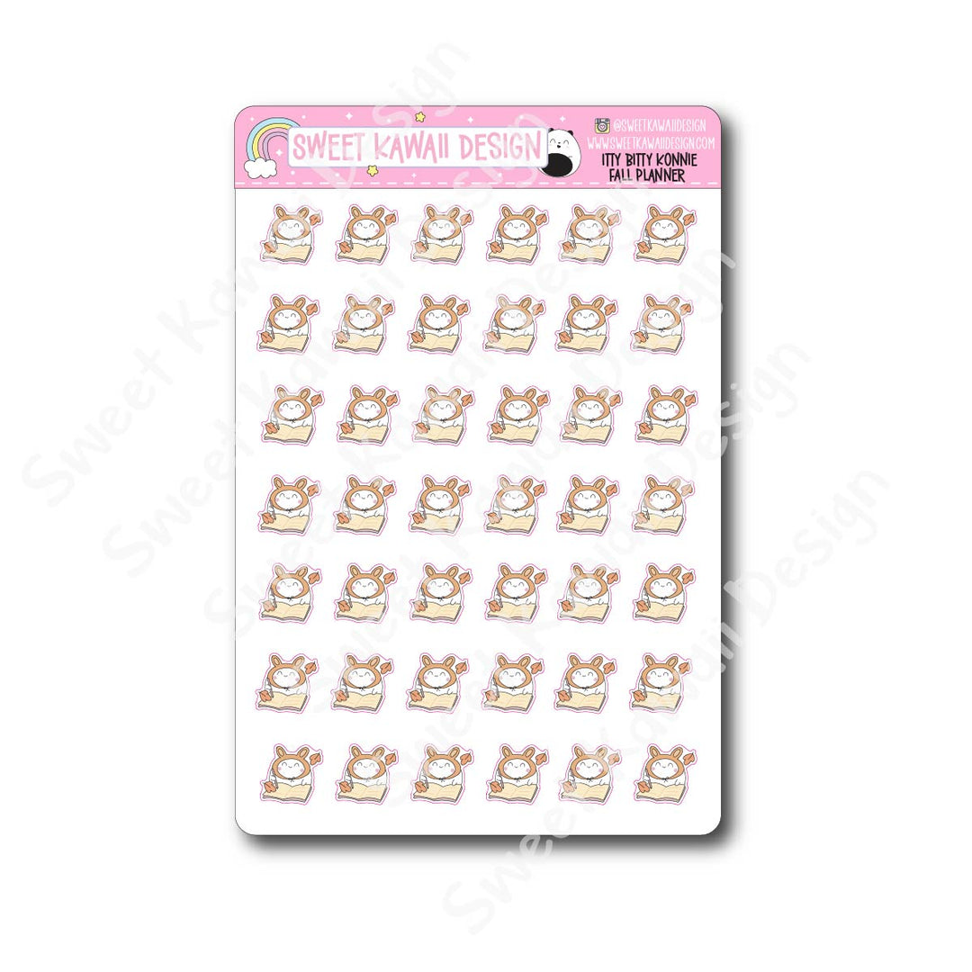 Kawaii Konnie Stickers - Fall Planner