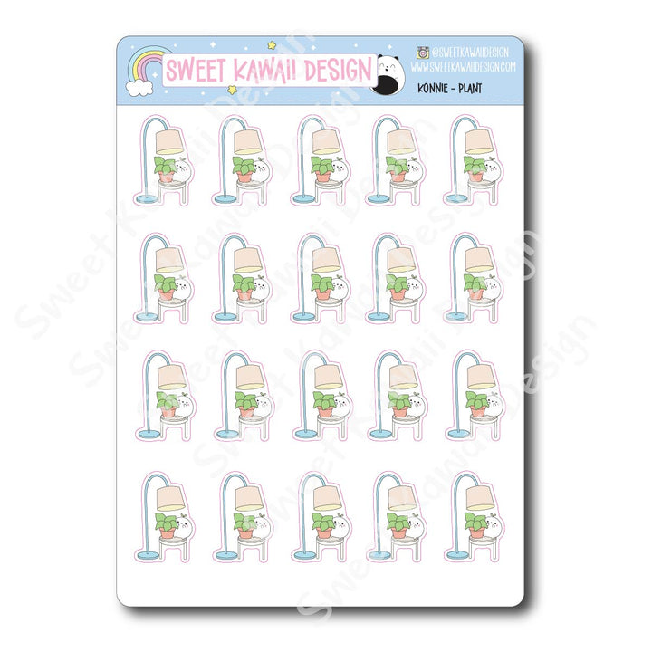 Kawaii Konnie Stickers - Plant