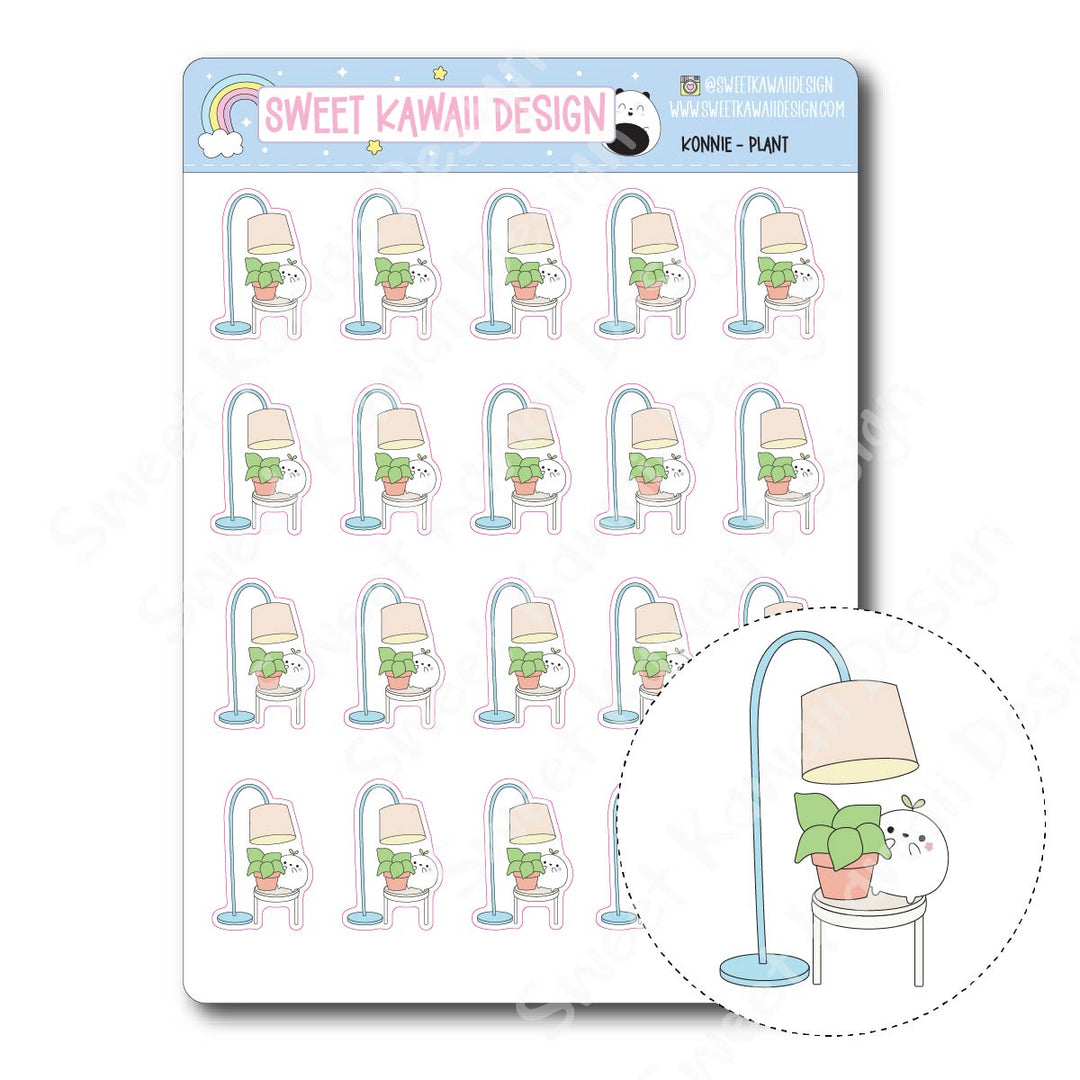 Kawaii Konnie Stickers - Plant