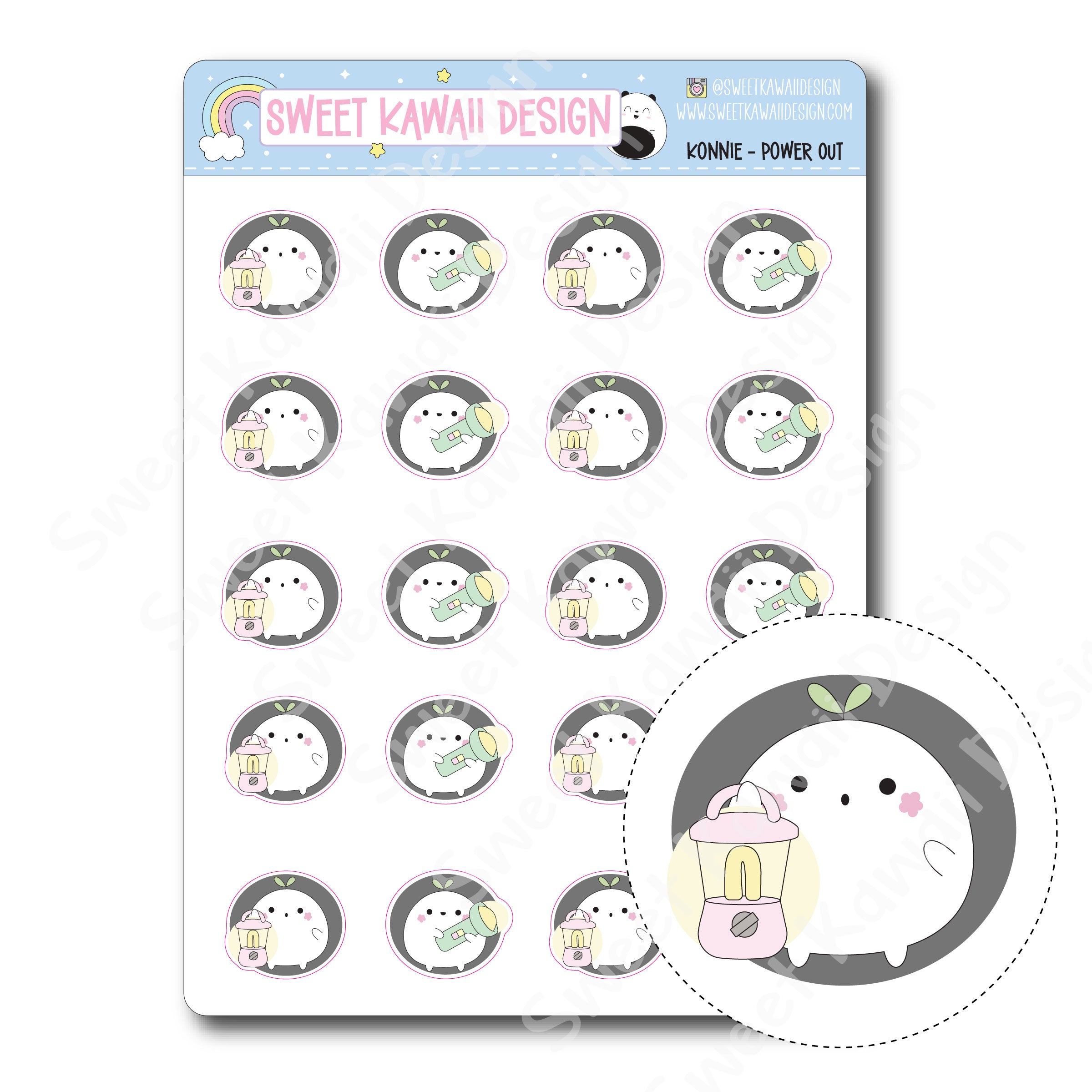 Kawaii Sewing Stickers - Mix – Sweet Kawaii Design