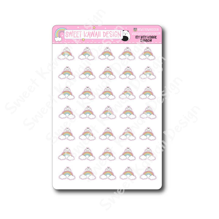 Kawaii Konnie Stickers - Rainbow