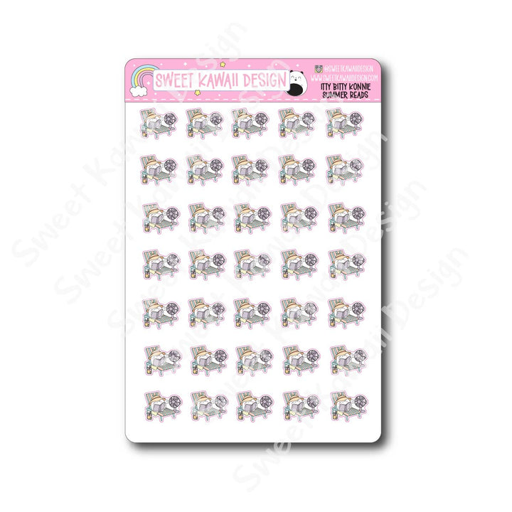 Kawaii Konnie Stickers - Summer Reads