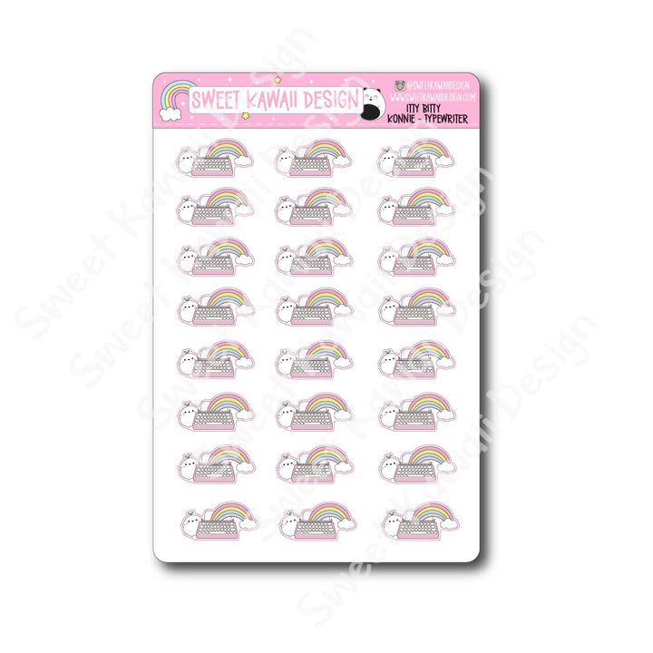 Kawaii Konnie Stickers - Typewriter