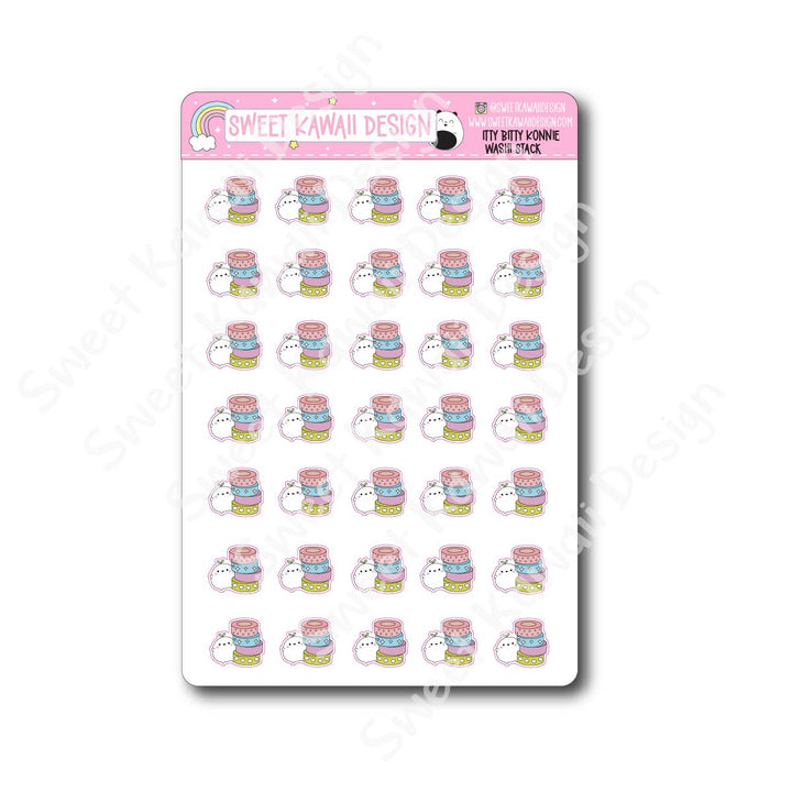 Kawaii Konnie Stickers - Washi Stack