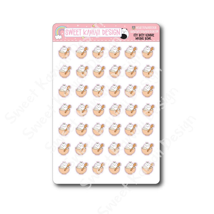 Kawaii Konnie Stickers - Mixing Bowl