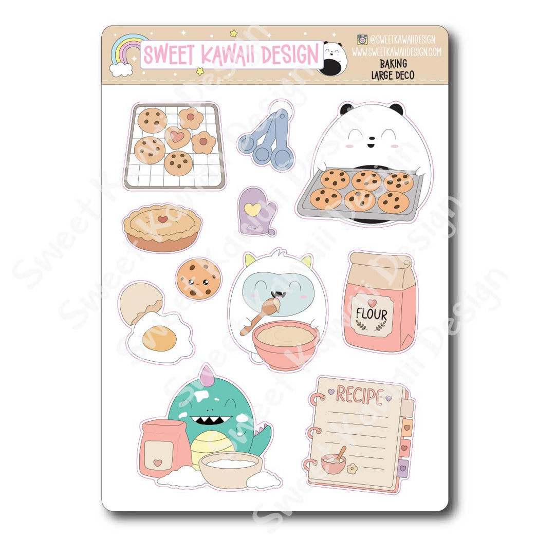 Kawaii Baking Deco (LARGE) Stickers