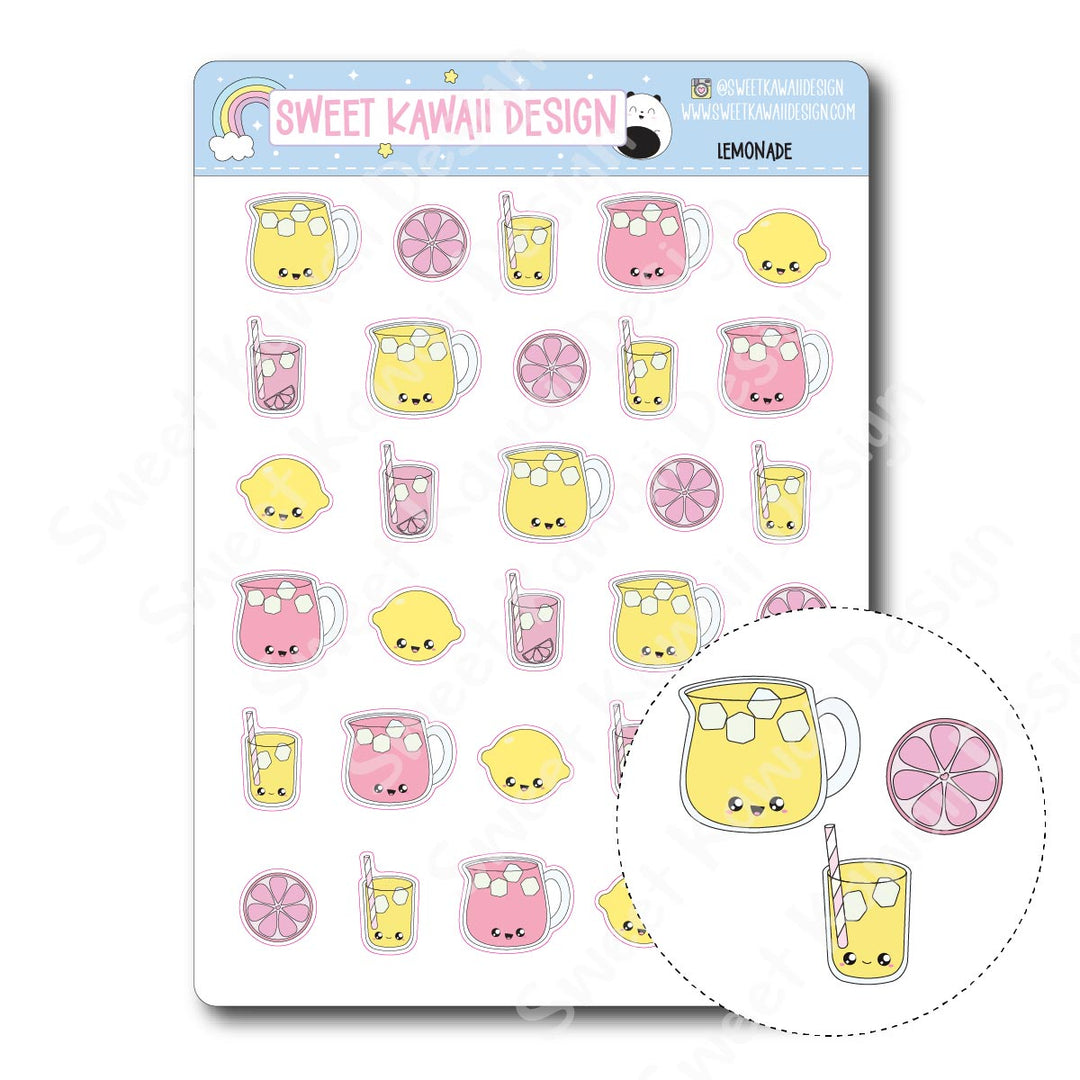 Kawaii Lemonade Stickers