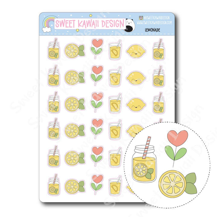 Kawaii Lemonade Stickers