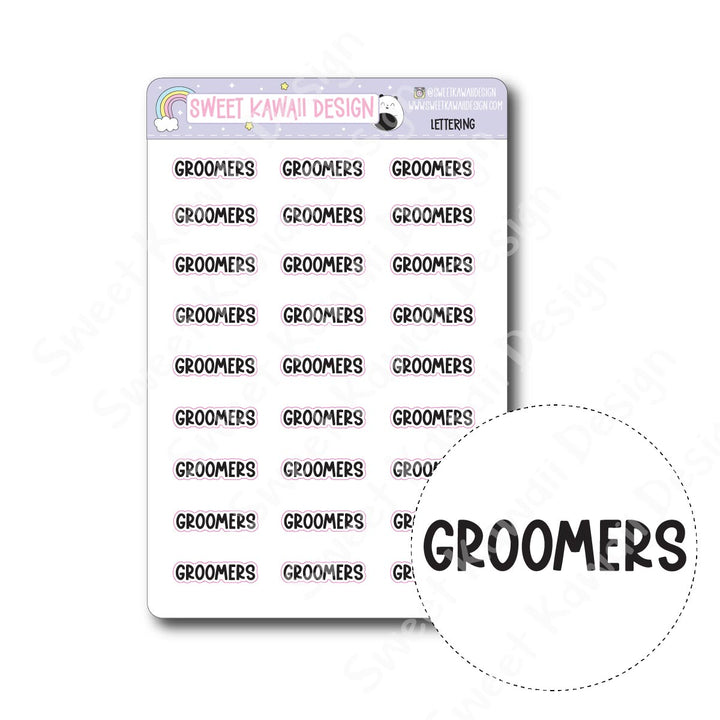 Lettering - Groomers