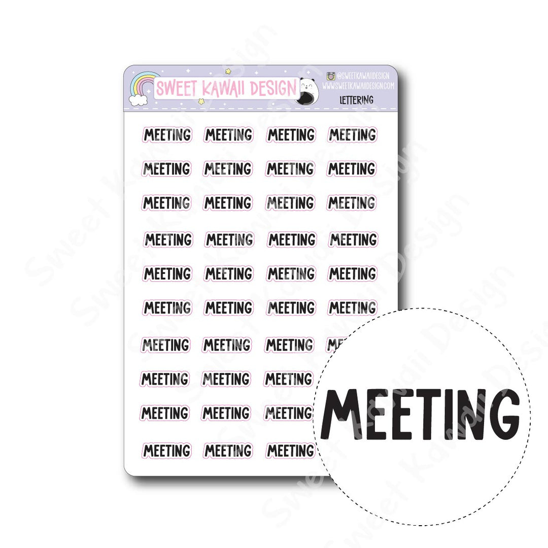 Lettering - Meeting