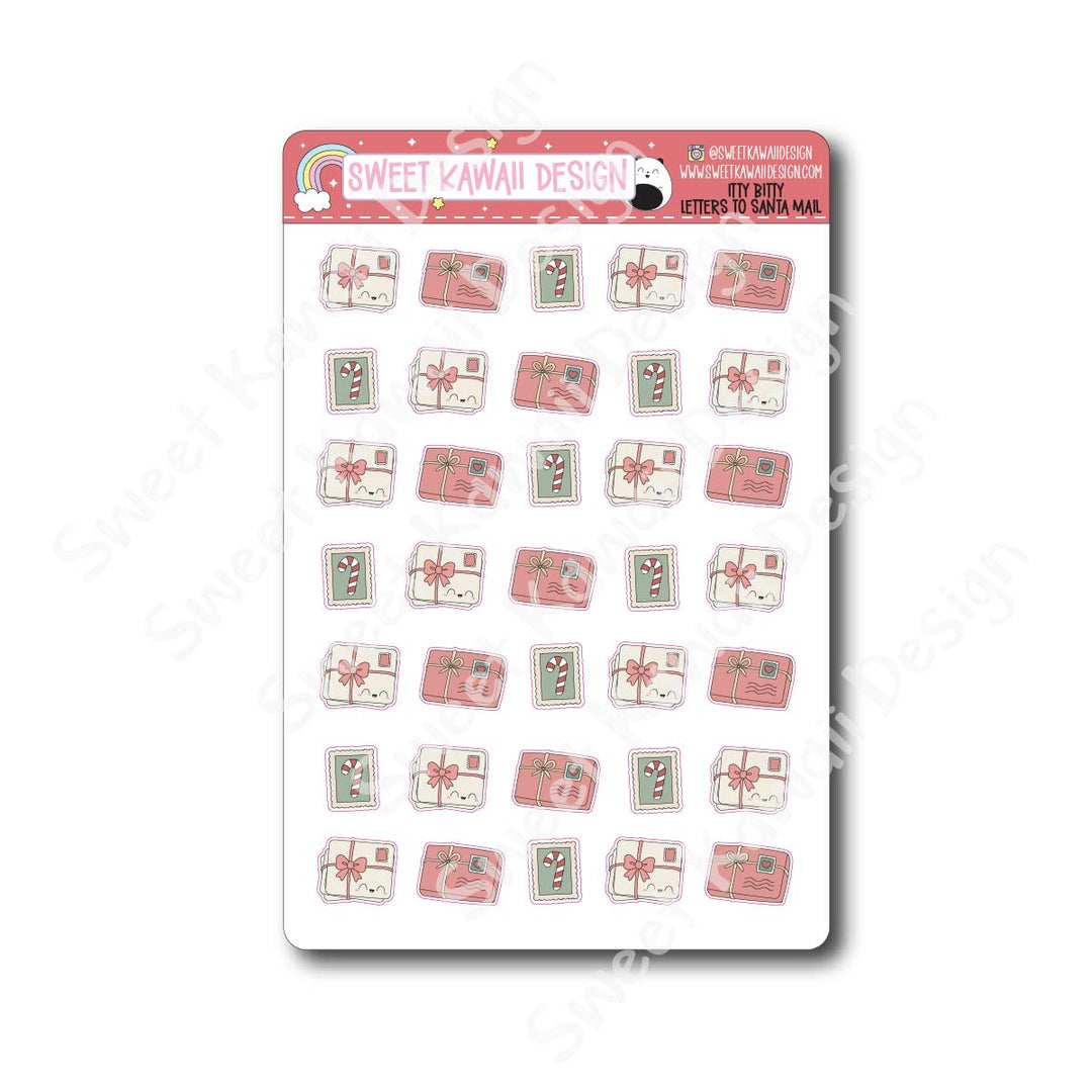 Kawaii Letters to Santa Stickers - Mail