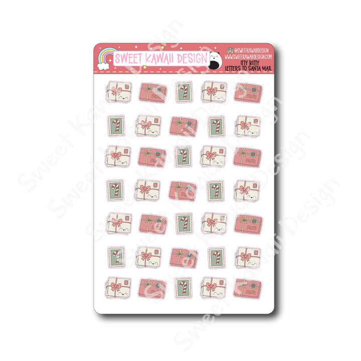 Kawaii Letters to Santa Stickers - Mail