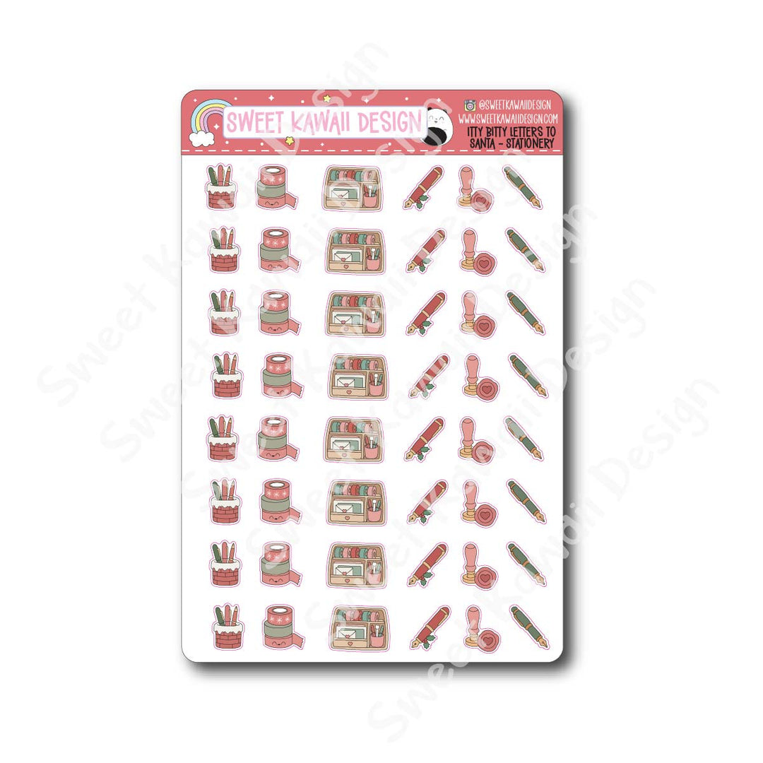 Kawaii Letters to Santa Stickers - Stationery