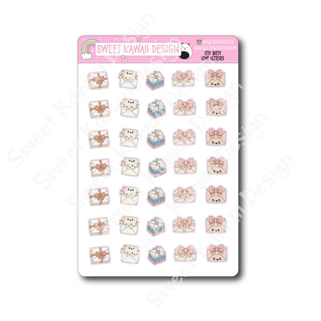 Kawaii Love Letter Stickers