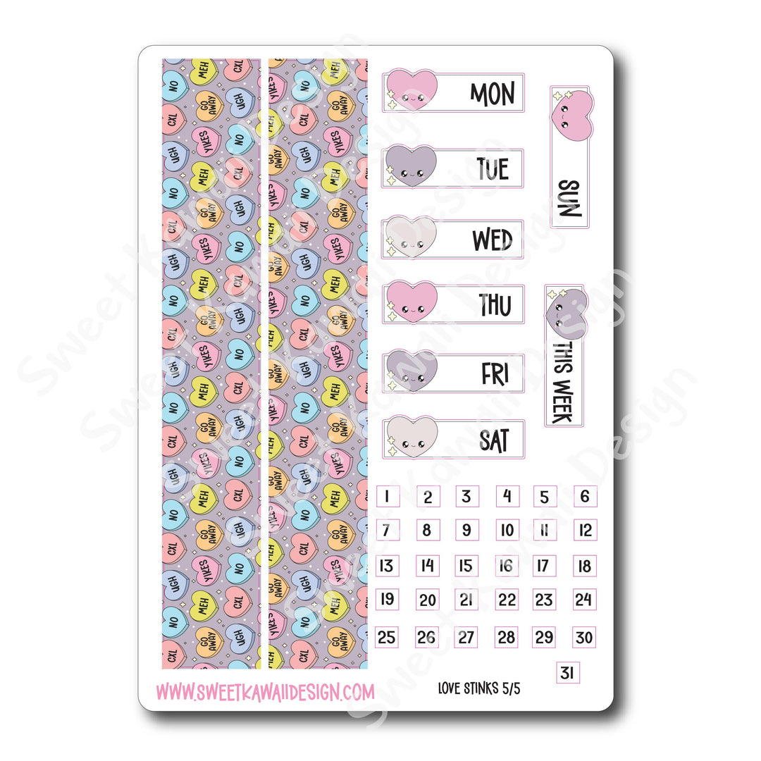 Weekly Kit - Love Stinks - SIZE OPTIONS AVAILABLE