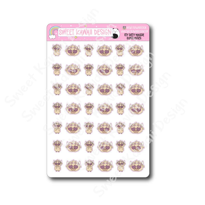 Kawaii Maggie Stickers - Sunglasses
