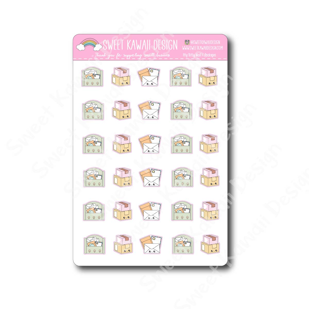 Kawaii Mail/Package Stickers