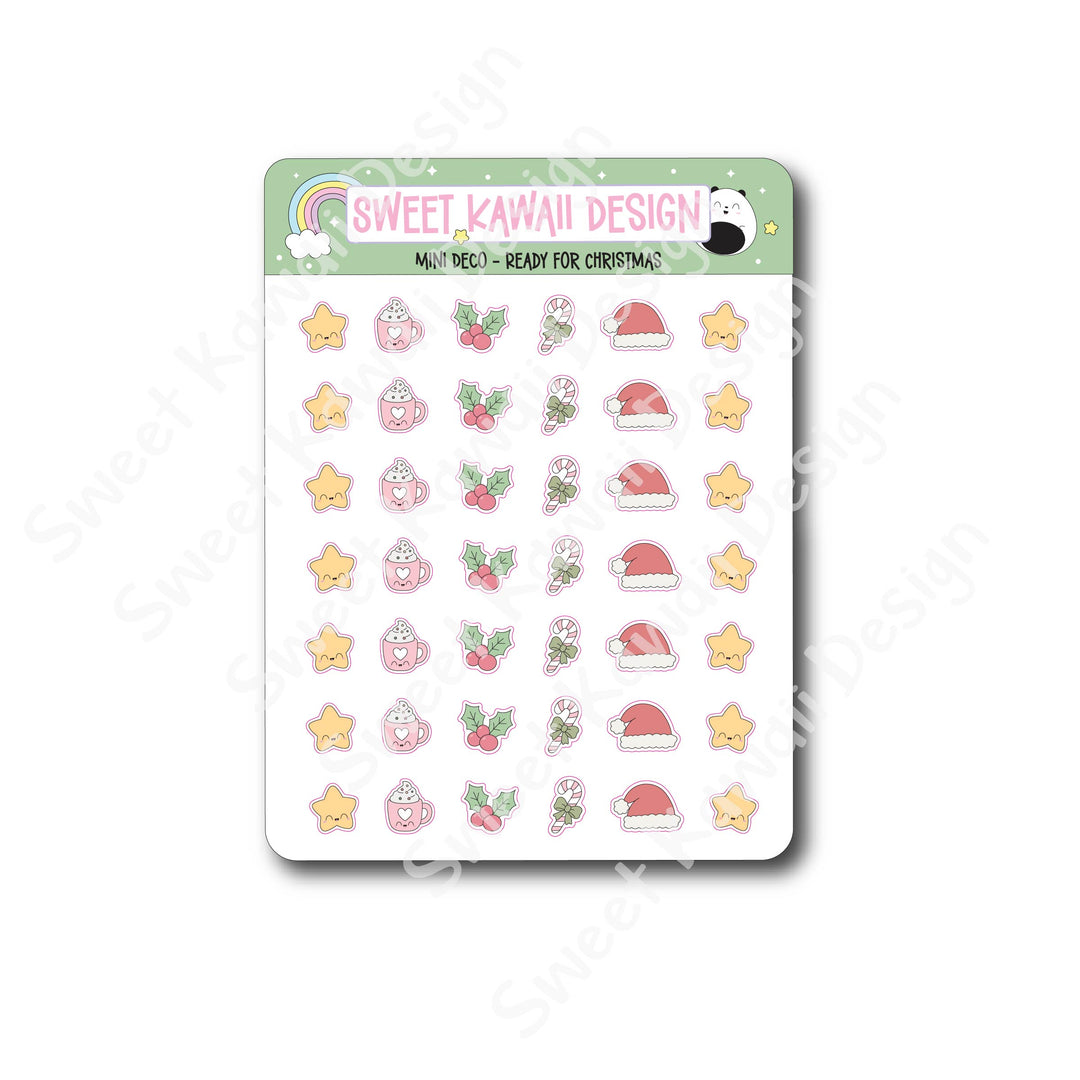 Kawaii Mini Deco Stickers - Ready for Christmas