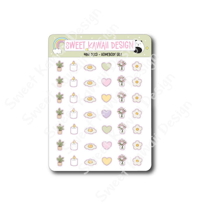 Kawaii Mini Deco Stickers - Homebody Era