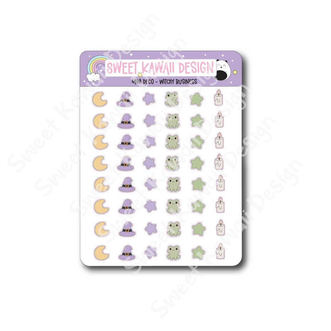 Kawaii Mini Deco Stickers - Witchy Business