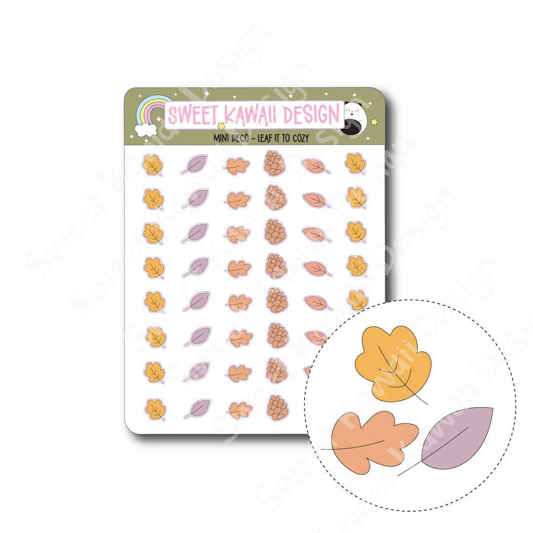 Kawaii Mini Deco Stickers - Leaf it to Cozy