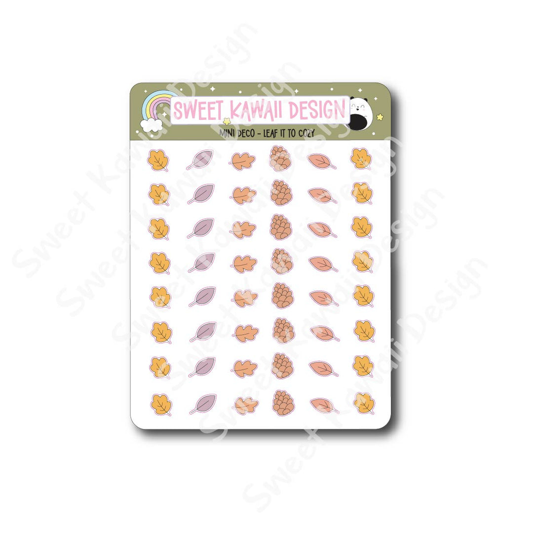 Kawaii Mini Deco Stickers - Leaf it to Cozy