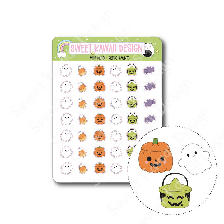 Kawaii Mini Deco Stickers - Retro Haunts