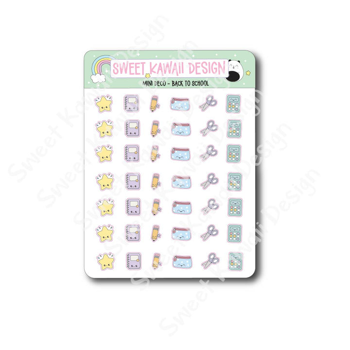 Kawaii Mini Deco Stickers - Back to School