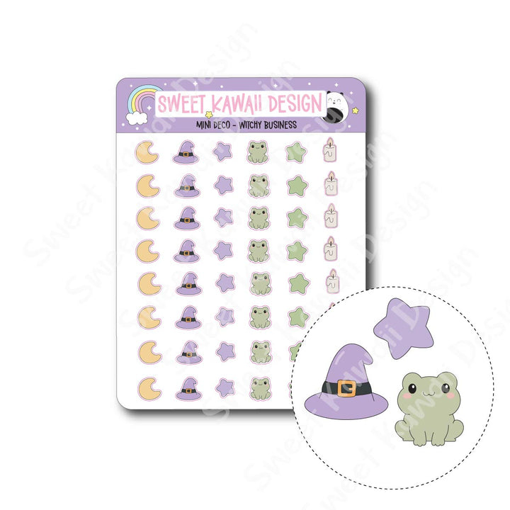 Kawaii Mini Deco Stickers - Witchy Business
