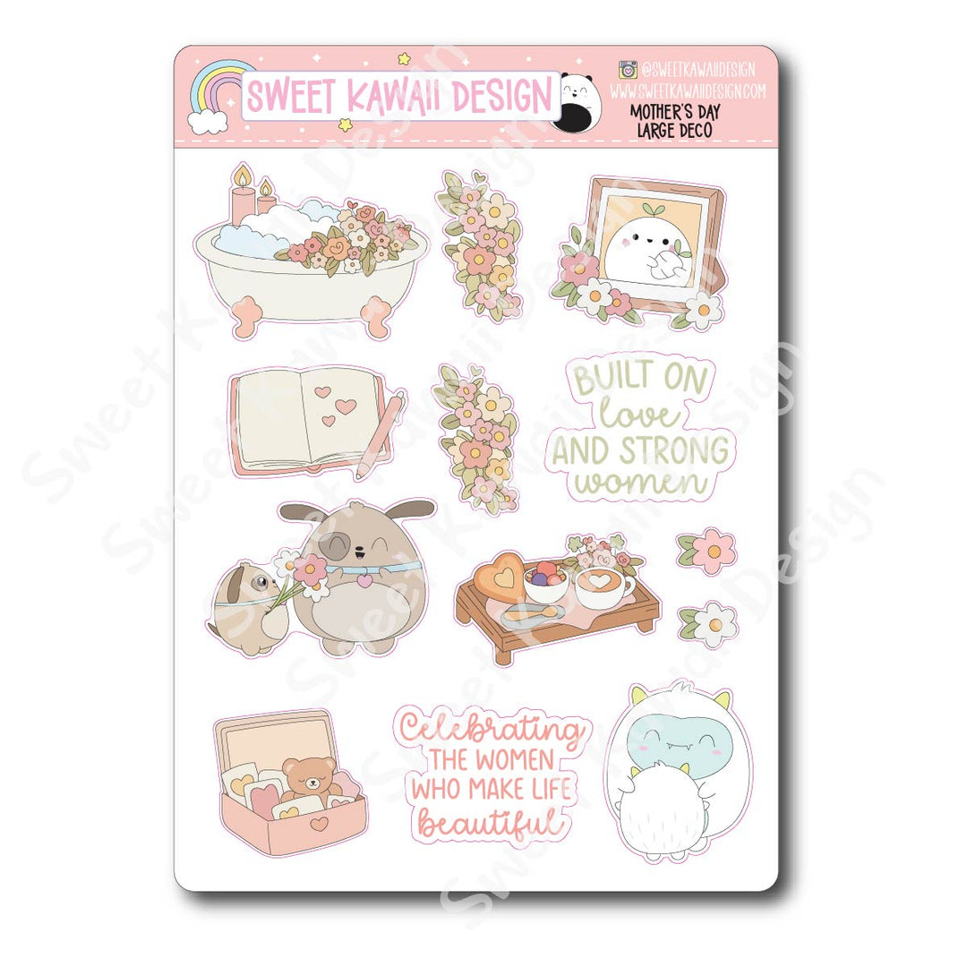 Kawaii Mother's Day Deco (LARGE) Stickers