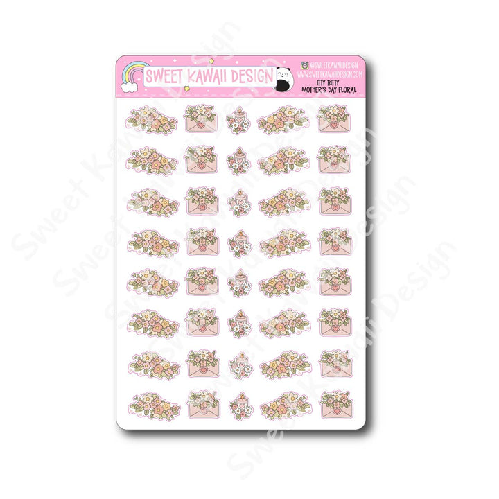 Kawaii Mother's Day Floral Stickers