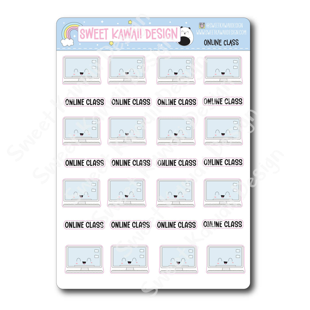 Kawaii Online Class Stickers