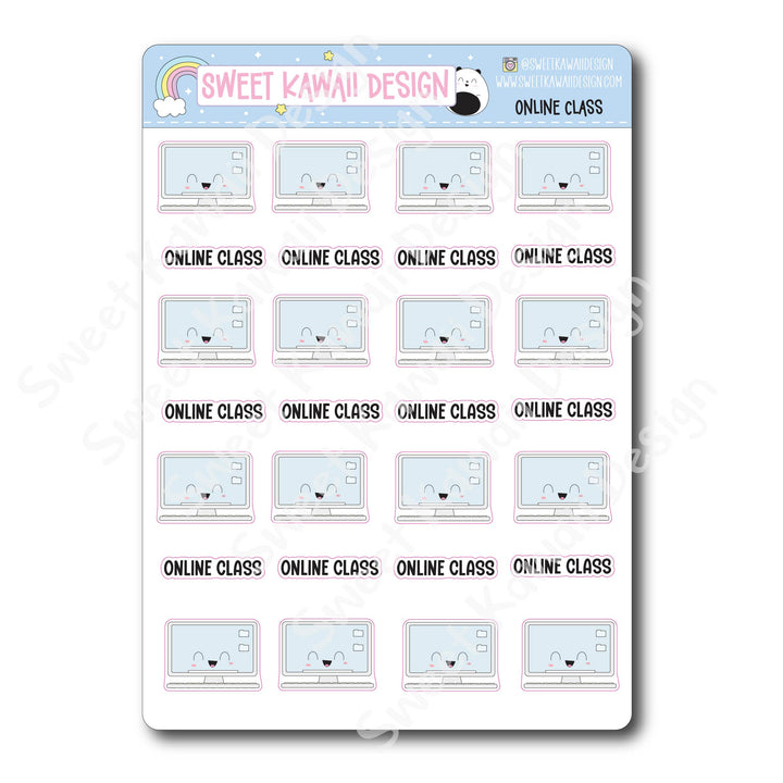Kawaii Online Class Stickers