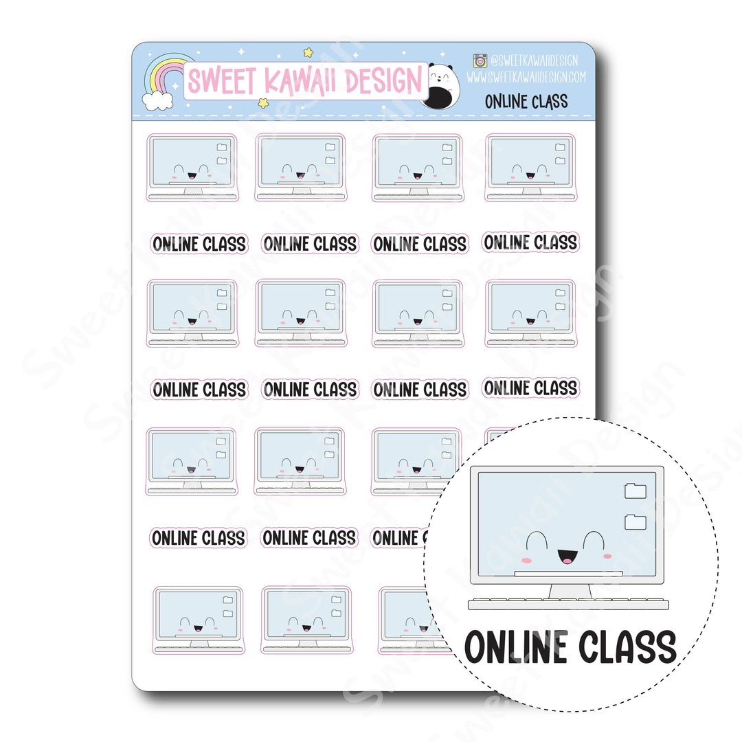 Kawaii Online Class Stickers