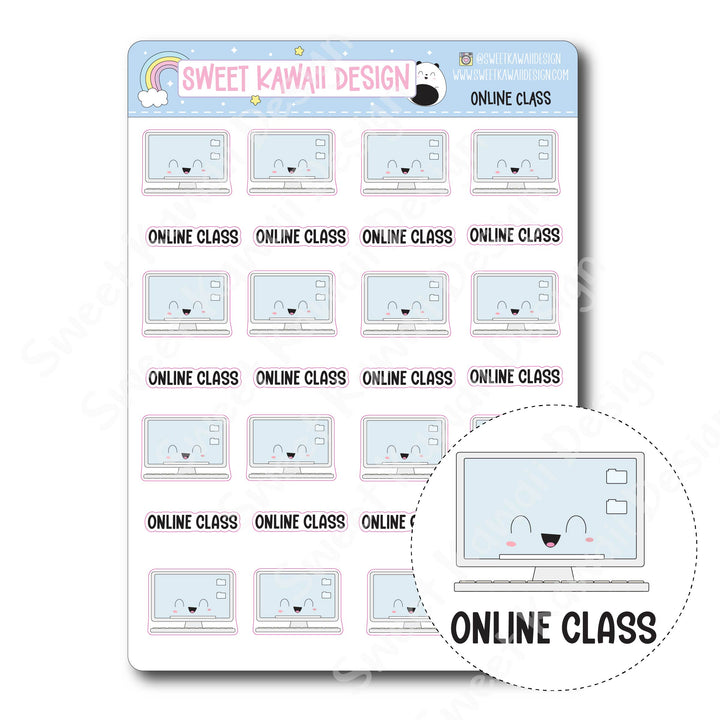 Kawaii Online Class Stickers