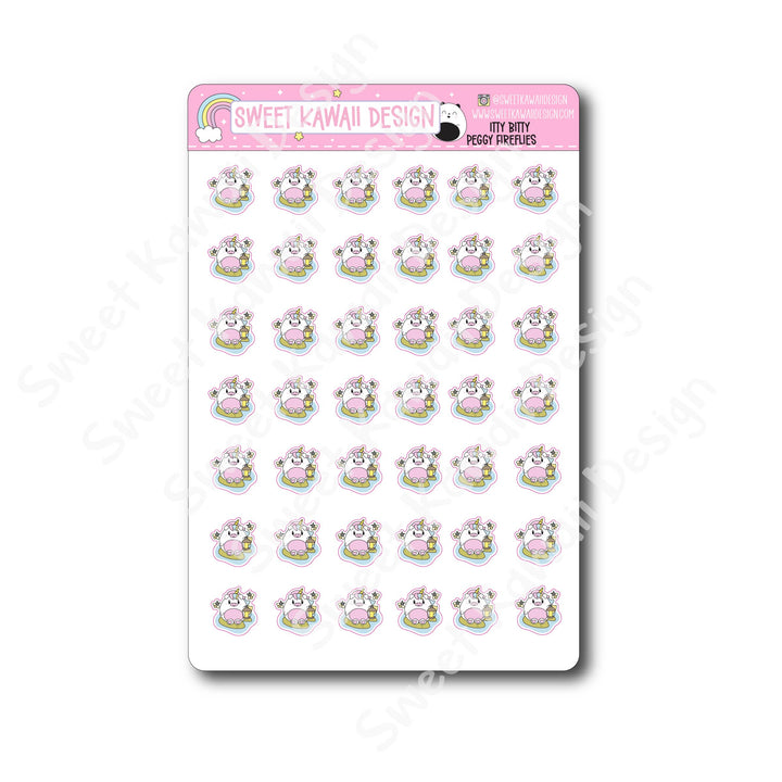 Kawaii Peggy Stickers - Fireflies